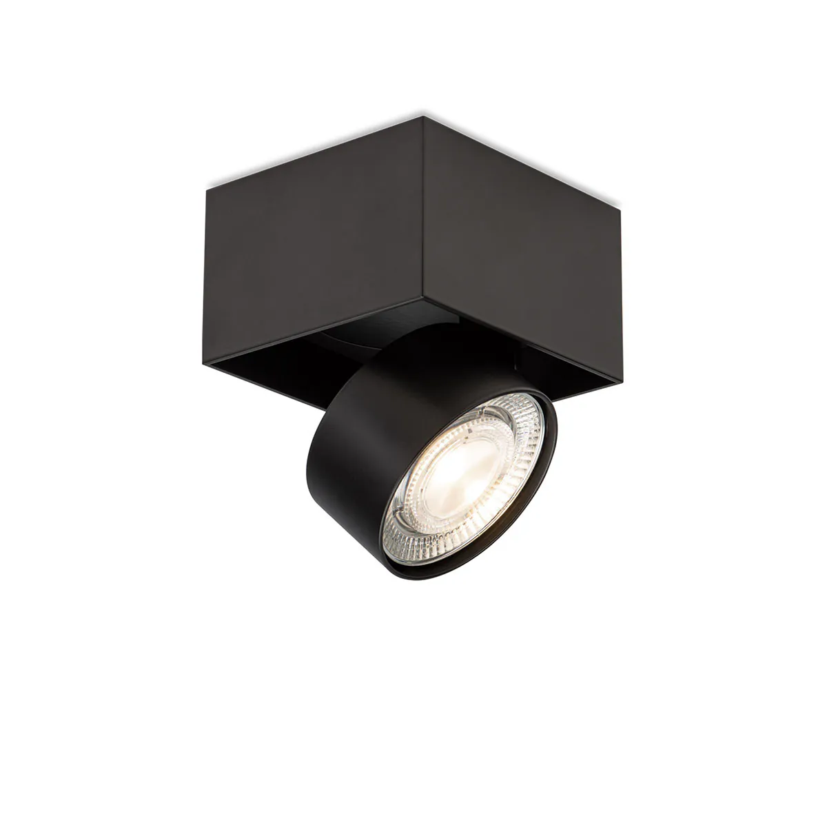 Wittenberg 4.0, wi4-ab-1e-hb Aufbaustrahler, Schwarz matt, Warmweiß 3000K, Flood 38°, Bluethooth