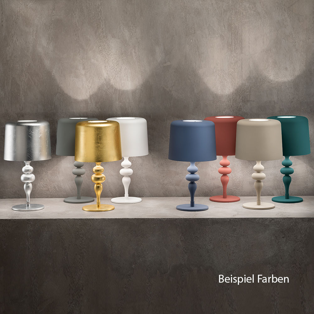 Eva STL3+1 Stehleuchte, H: 180 cm, Weiß matt Eva STL3+1 Stehleuchte, H: 180 cm, Blattsilber