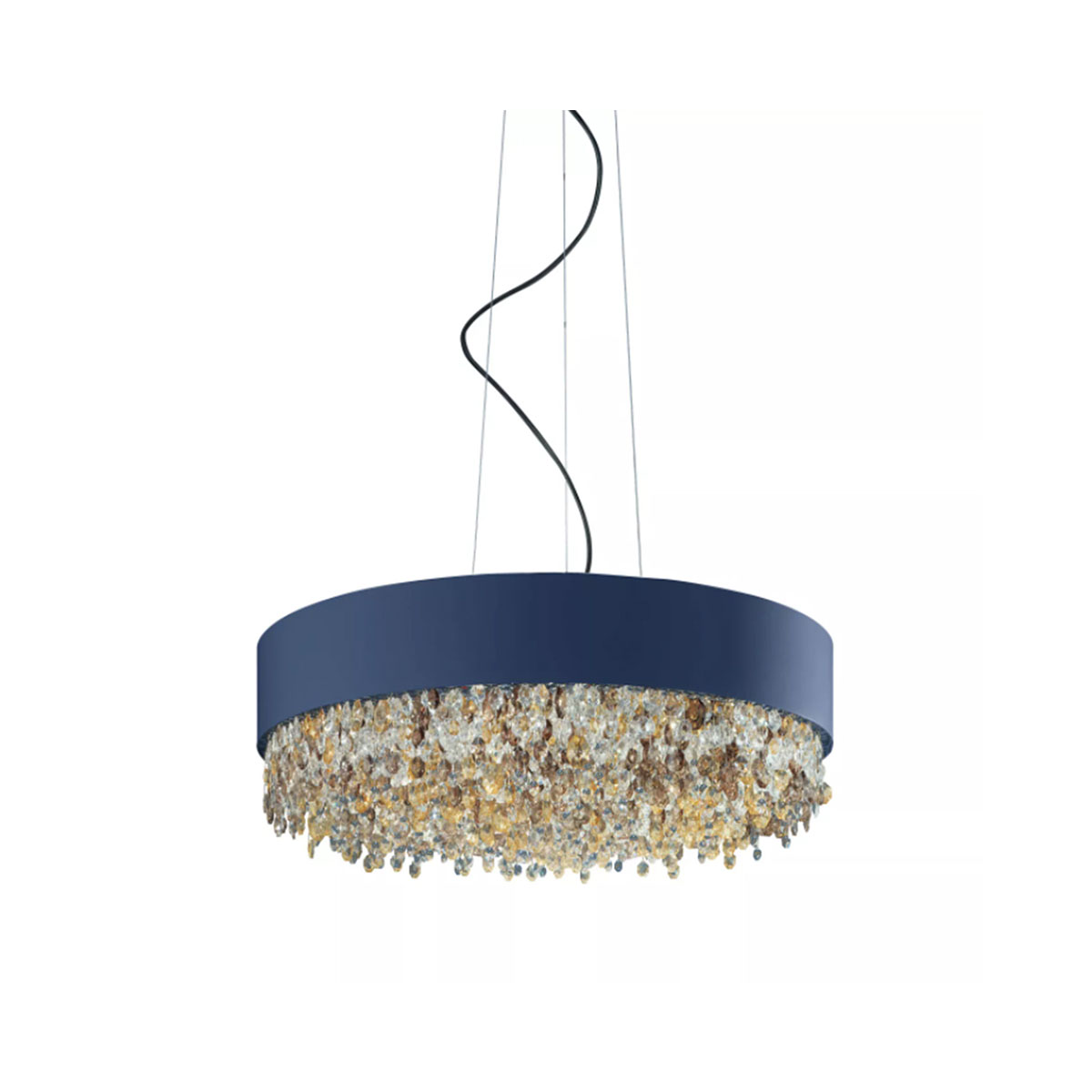 Olà S6 90 Pendelleuchte, Navy Blau, Ø: 90 cm, Retrofit