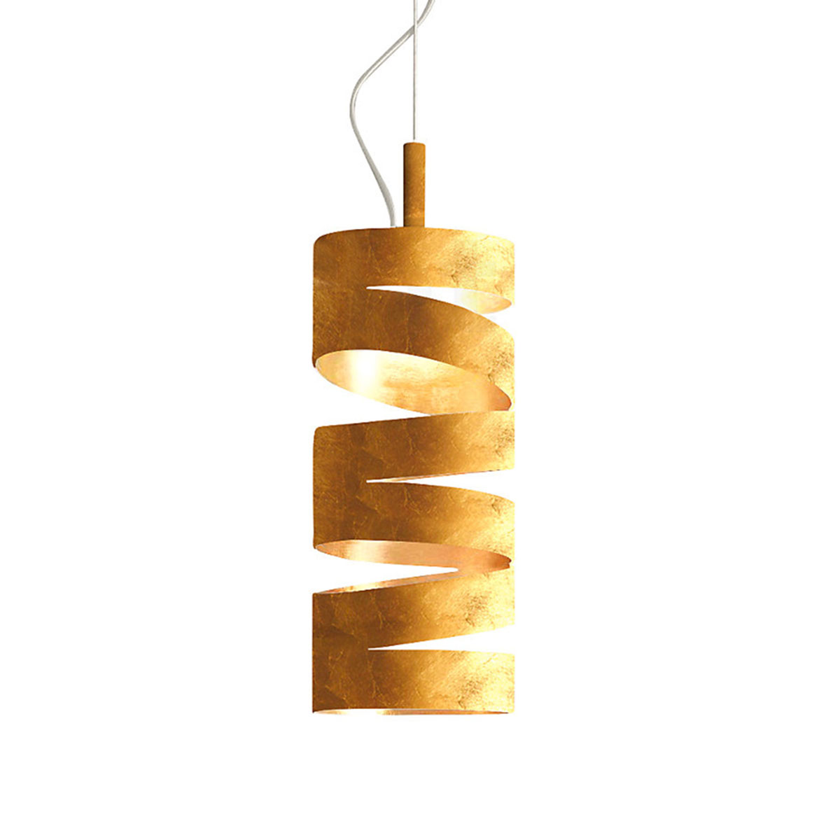 Slice S14 Pendelleuchte, Ø: 14 cm, H: 35 cm, Blattgold, LED