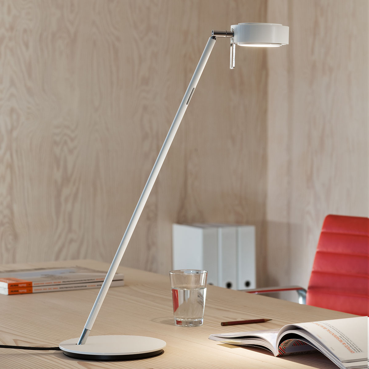 Pure 1 Tischleuchte, H: 55 cm, Basalt Grau matt