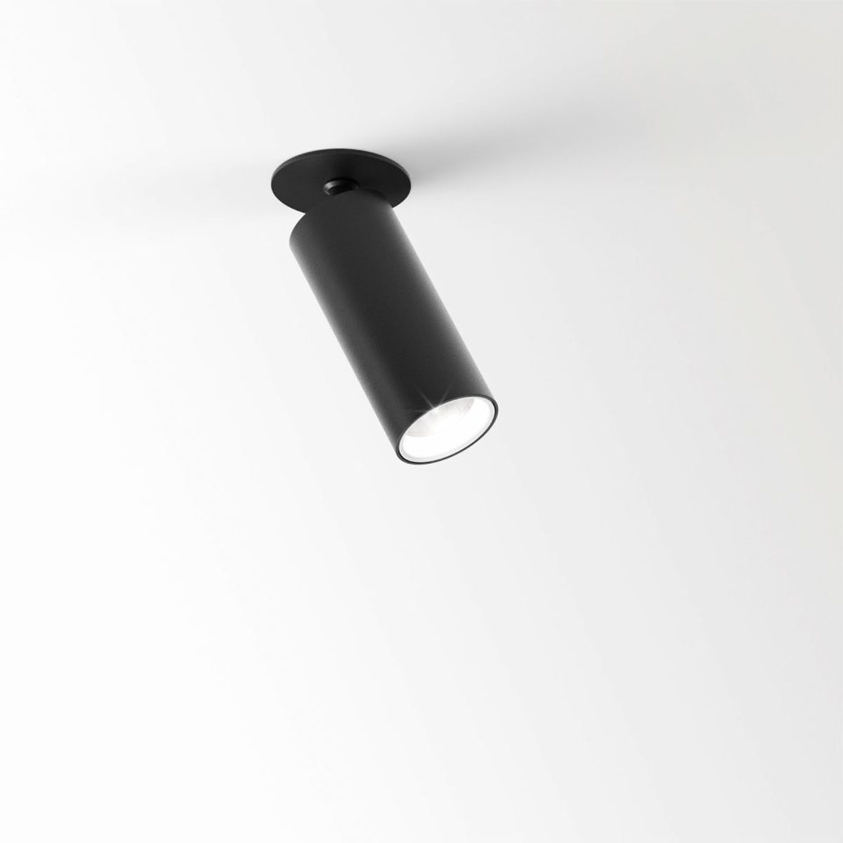 DeltaLight SPY 39 CLIP 92720 Einbaustrahler, Ø: 3,8 cm, L: 9,2 cm Schwarz, Extra-Warmweiß 2700K, 20° Schwarz 2700K Modern & neutral – Design- für Küche, Abstrahlwinkel 20°