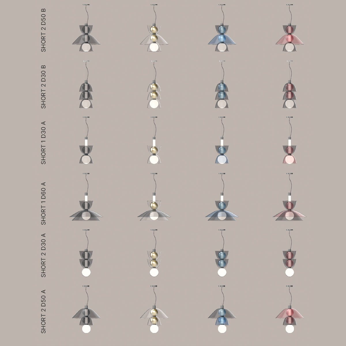 Penta Light Gems Short Pendelleuchte Glaspendel – handgefertigtes Glas in Warm color, moderne Formsprache, angenehmer Lichtschein, sorgt für stilvolle Akzente im Wohnzimmer, ideal über Esstisch, Küche oder Wohnzimmer