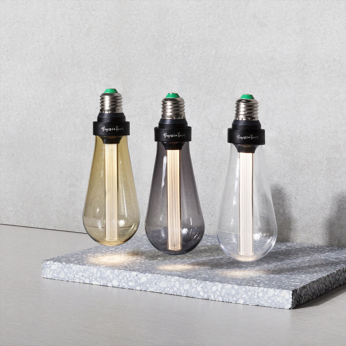 Buster + Punch Buster Bulb E27 Designer-LED-Leuchtmittel, Nicht dimmbar, Kristall