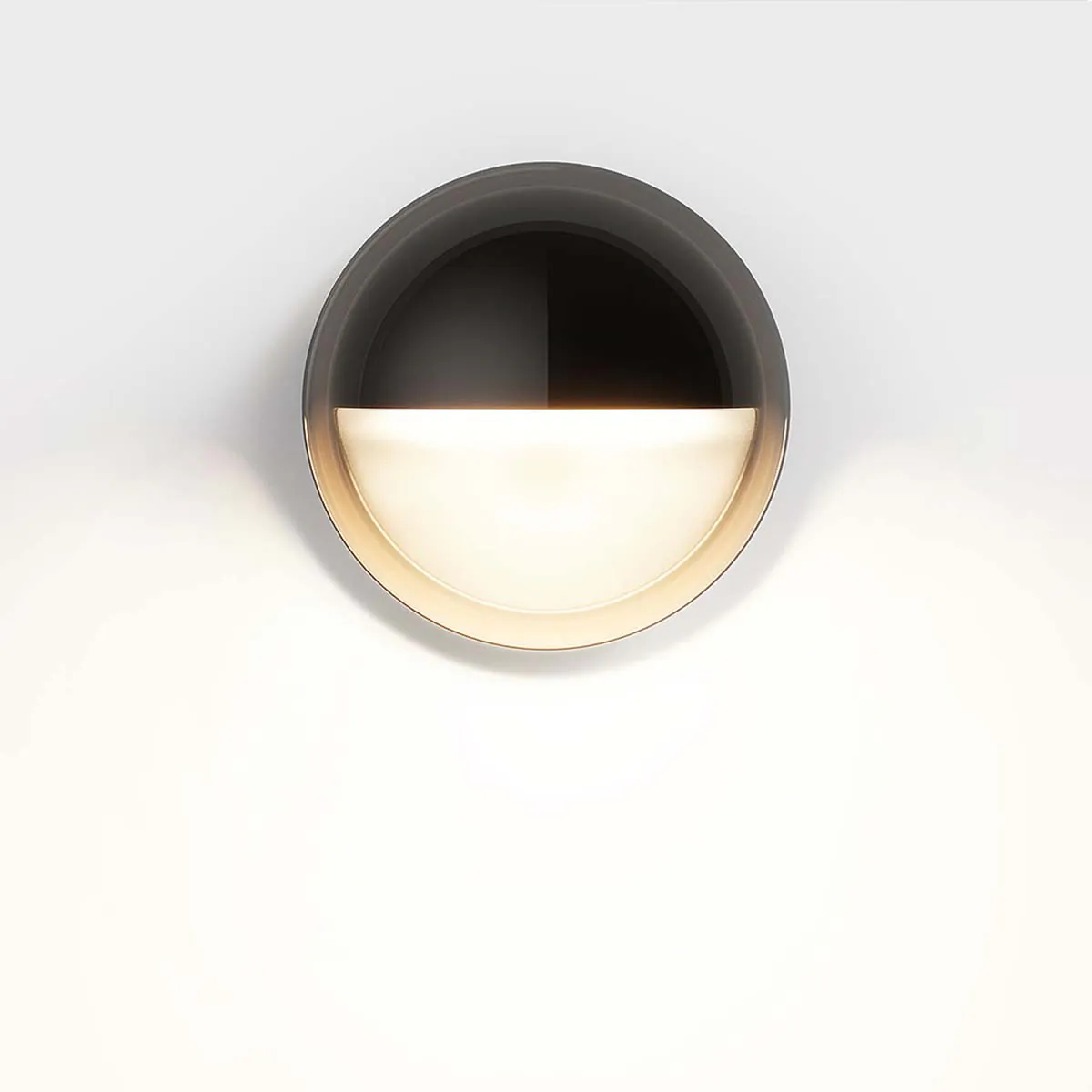 las.2 Wandleuchte Deep Black, Ø: 7,4 cm, T: 10,8 cm, DALI