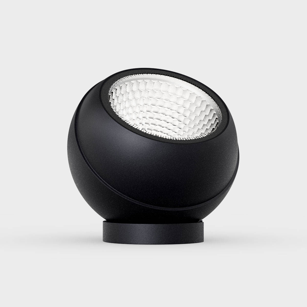 IP44.de shot Bodenleuchte, Connect, Deep Black, 4W Runde Bodenleuchte für außen mit connect Stecker in der Farbe schwarz