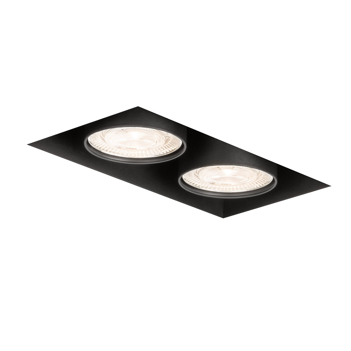 Wittenberg 4.0, wi4-eb-2e-db Einbaustrahler, Schwarz matt, Extra-Warmweiß 2700K, Spot 12° Wittenberg 4.0, wi4-eb-2e-db Einbaustrahler, Schwarz matt, Warmweiß 3000K, Flood 38°