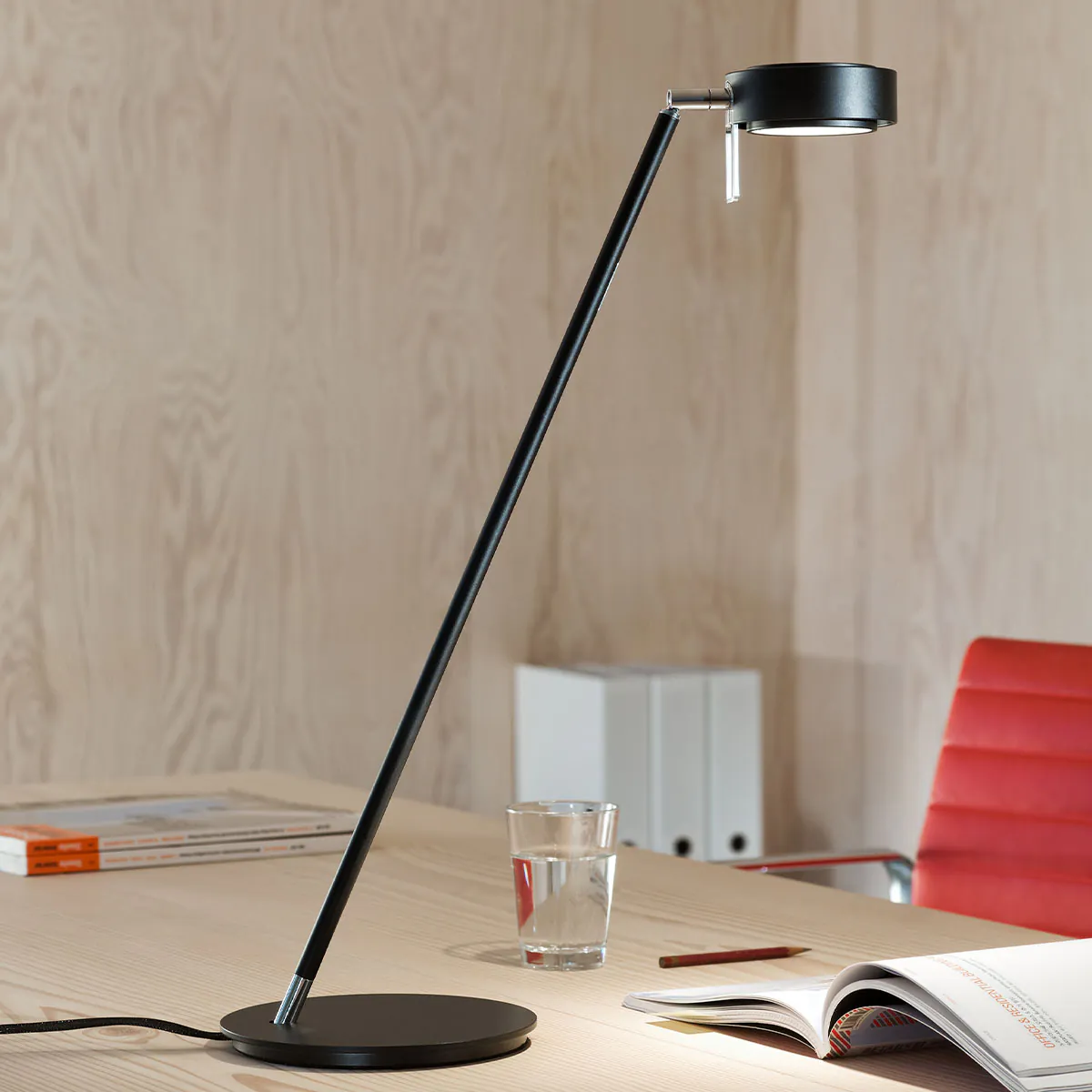 Pure 1 Tischleuchte, H: 55 cm, Basalt Grau matt