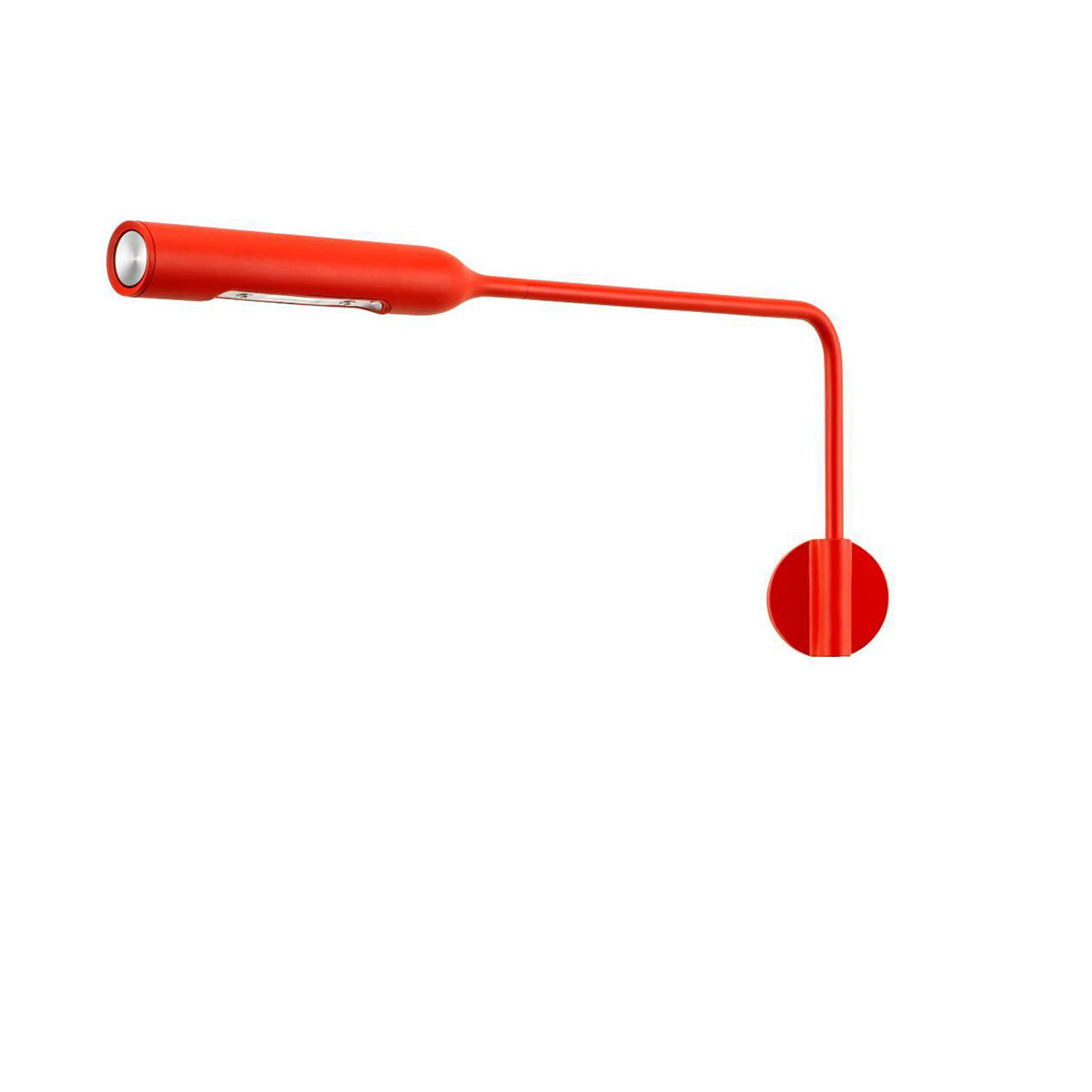Flo Wall M Wandleuchte, Rot matt, Warmweiß 3000K, ohne Kabel