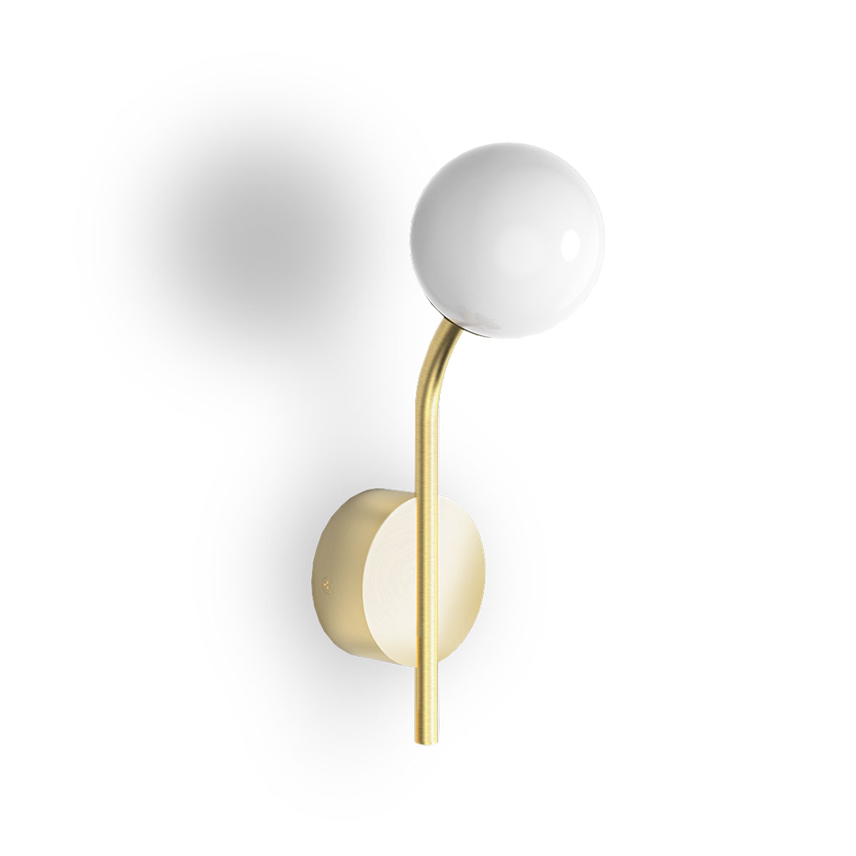 Pep One Wandleuchte Bad, H: 25,7 cm, B: 8 cm, Gold matt