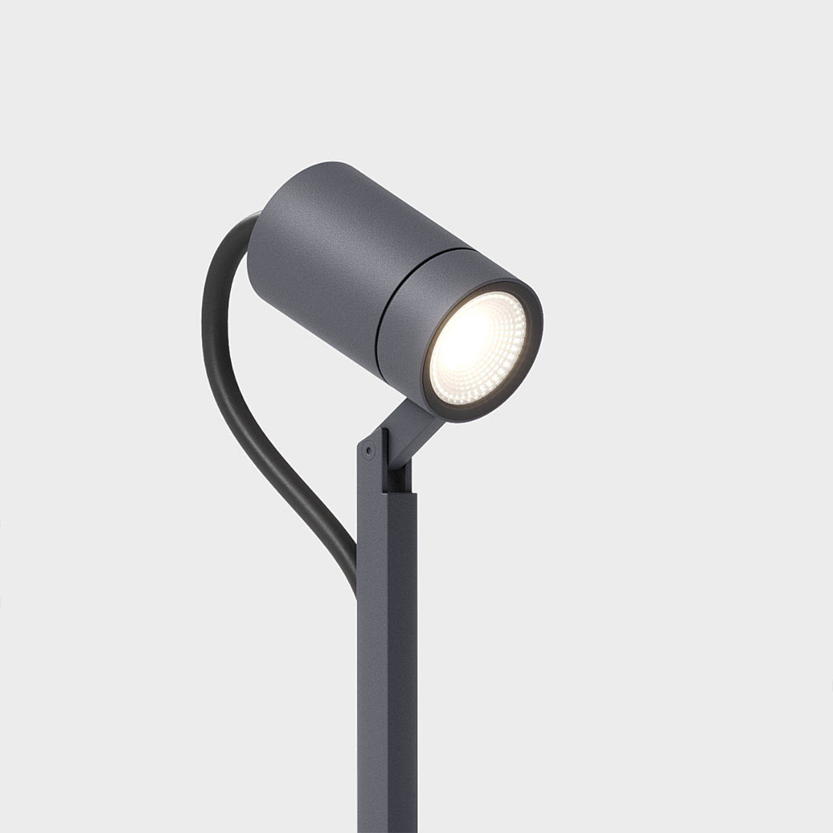 piek 25 spot Erdspießleuchte, Connect, Deep Black, H: 25 cm Kleine außen Erdspießleuchte mit Kabel Detail Stecker