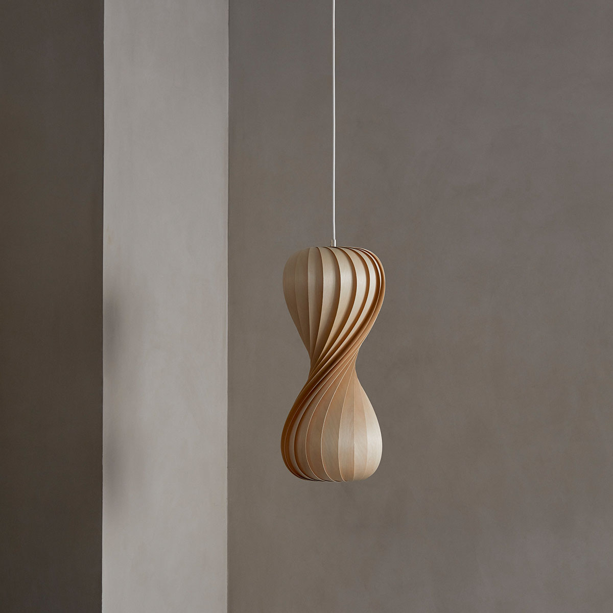 TR7 Pendelleuchte, Birke Natur, Ø: 25 cm, H: 112 cm