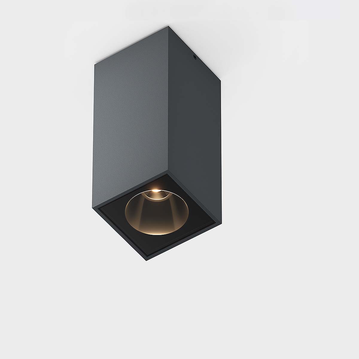 down.3 S Deckenleuchte, B: 6,8 cm, H: 15 cm, Anthrazit