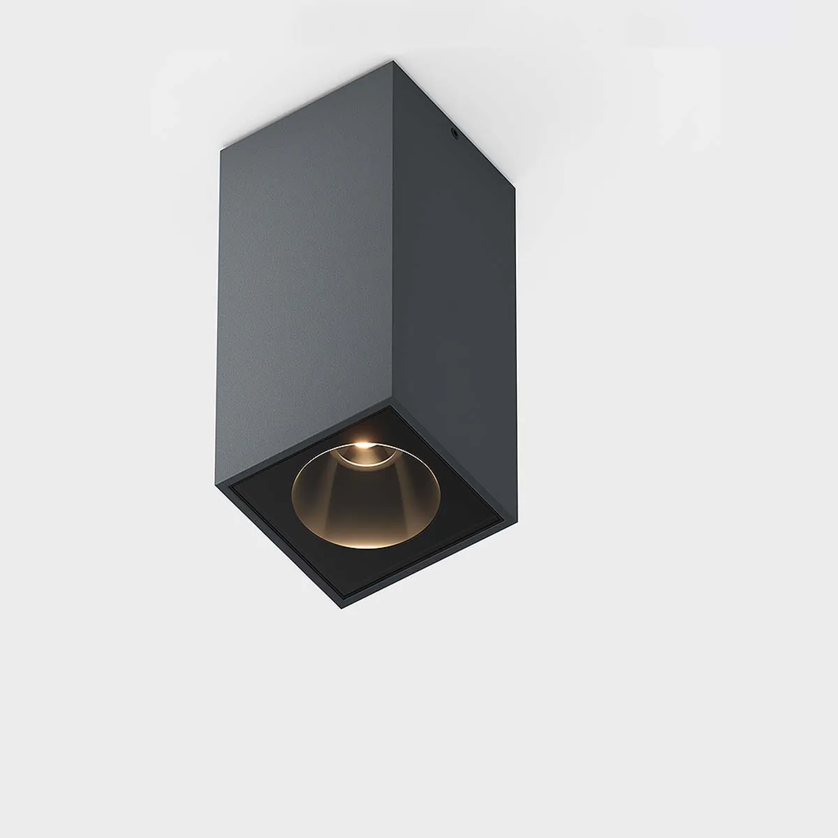 down.3 S Deckenleuchte, B: 6,8 cm, H: 15 cm, Anthrazit