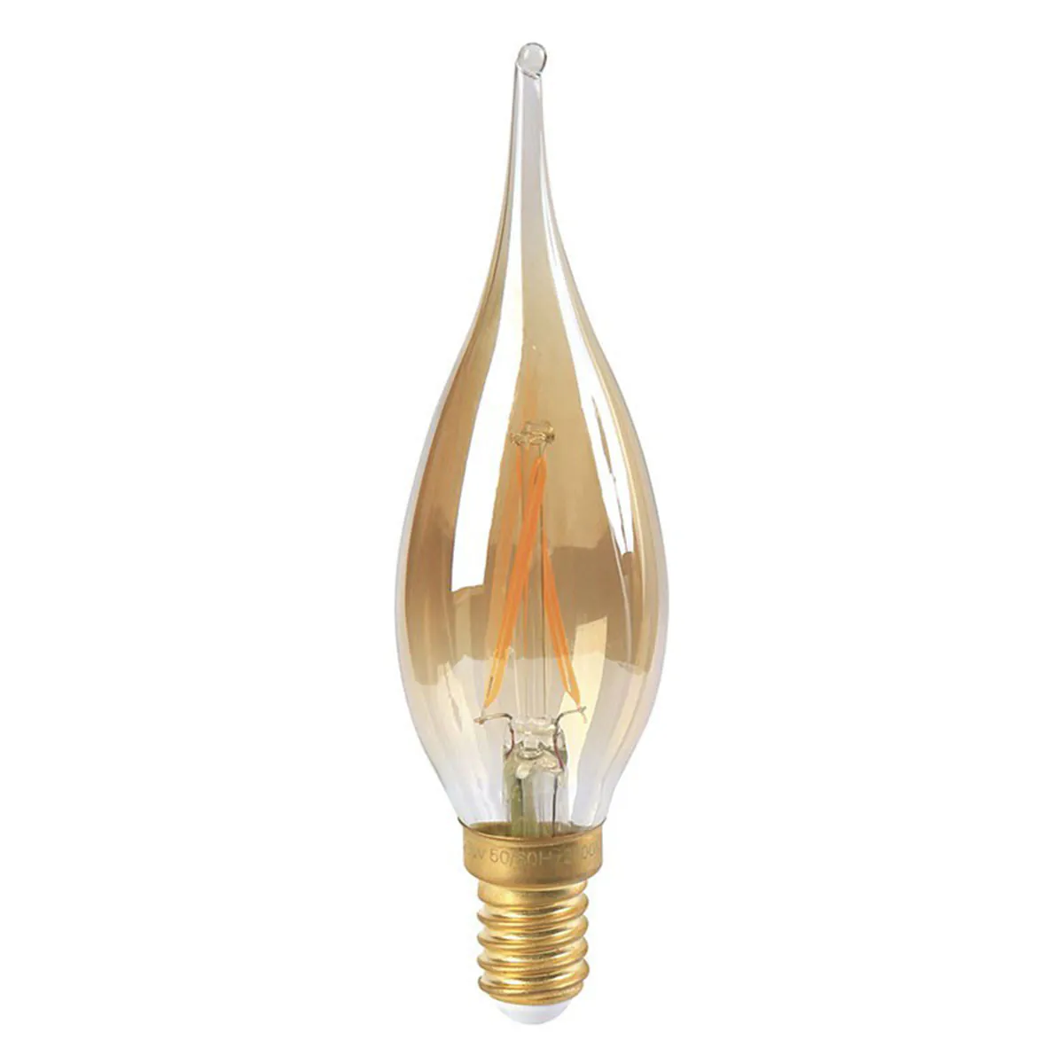 LED Filament Kerze, Amber, E14, 4W, 2500K, dimmbar LED Filament Kerze, Amber, E14, 4W, 2500K, dimmbar