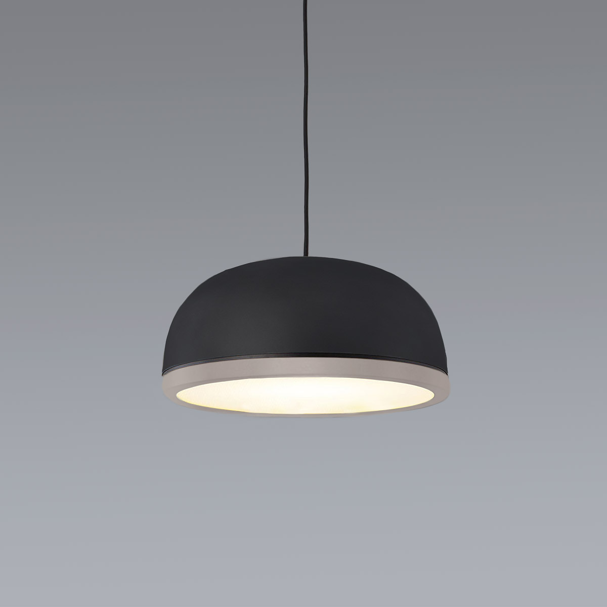 Molly 556.23 Pendelleuchte Ø: 38 cm, Schwarz, Sandgrau