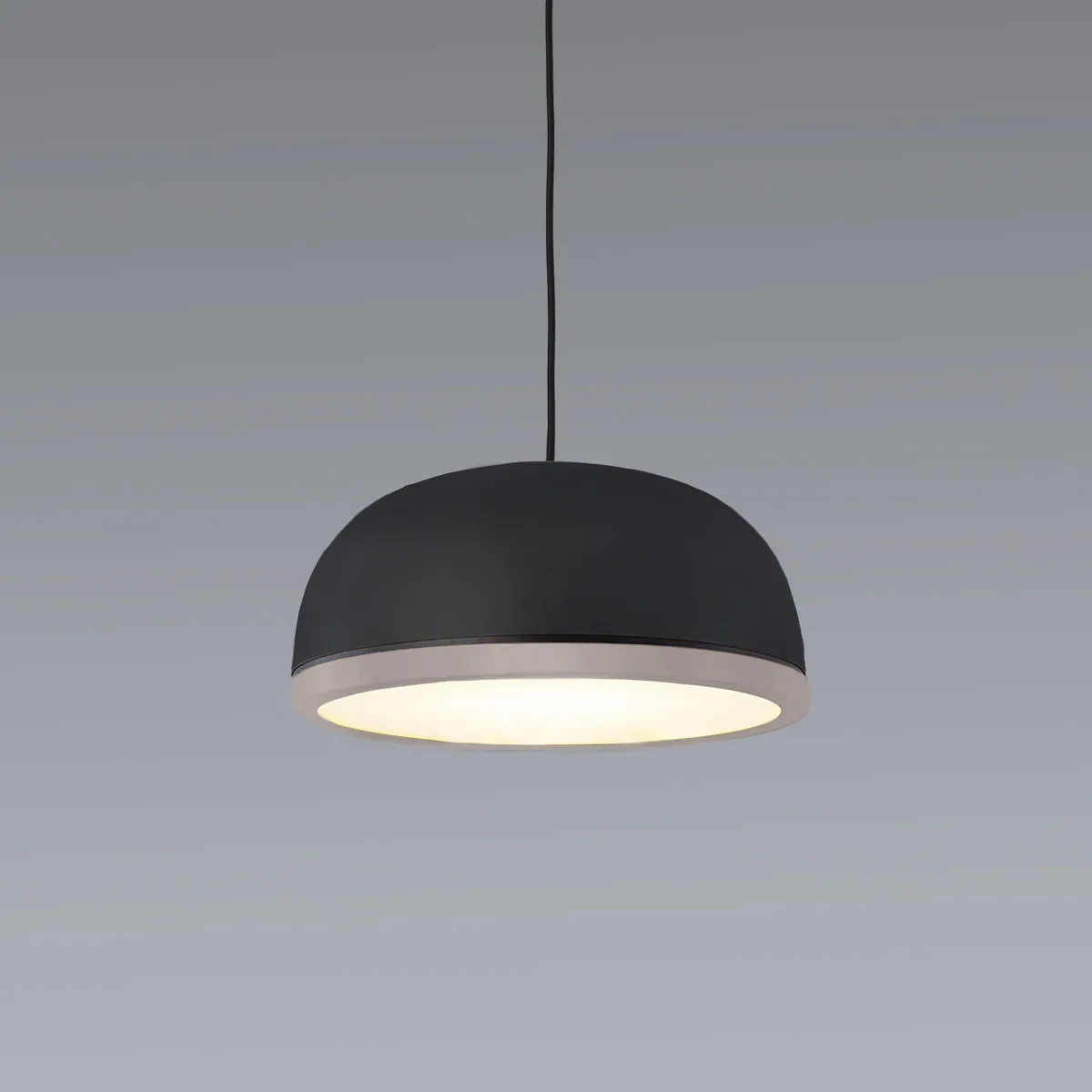 Molly 556.23 Pendelleuchte Ø: 38 cm, Schwarz, Sandgrau