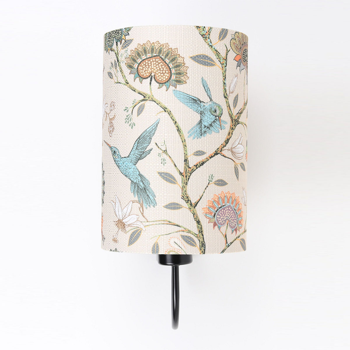 Wandleuchte Portland, Blumenmuster, H: 36 cm