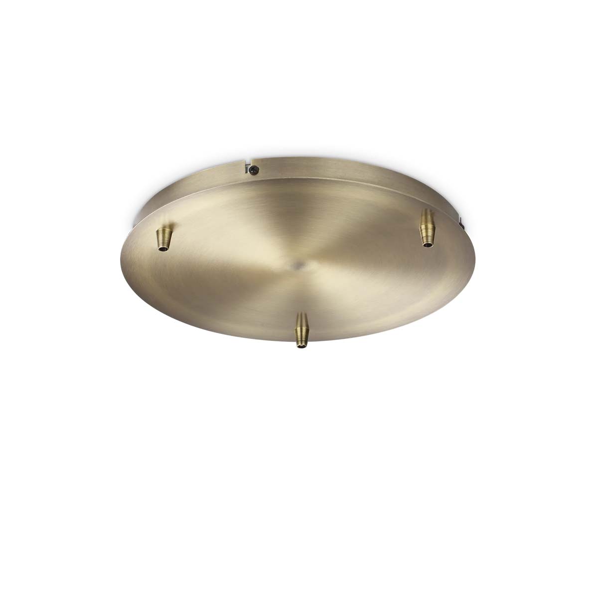 Baldachin Rosone standard 3 luci, Ø: 30 cm, H: 2,5 cm, Messing