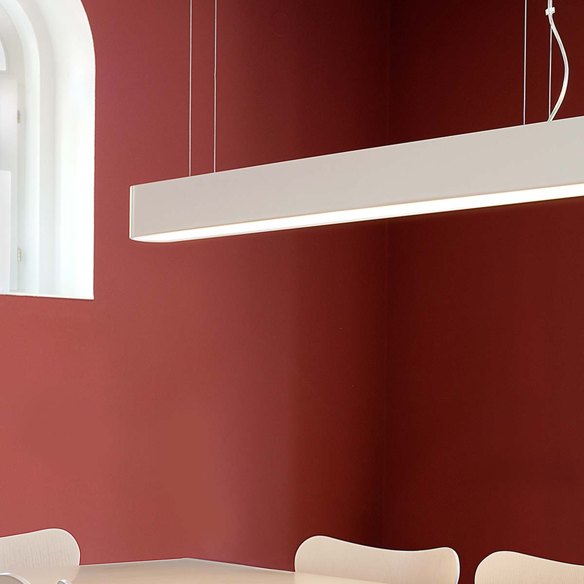 Mawa Design oval office 6 Pendelleuchte, L: 94 cm Dunkelbronze Warmweiß 3000K Phase Cut