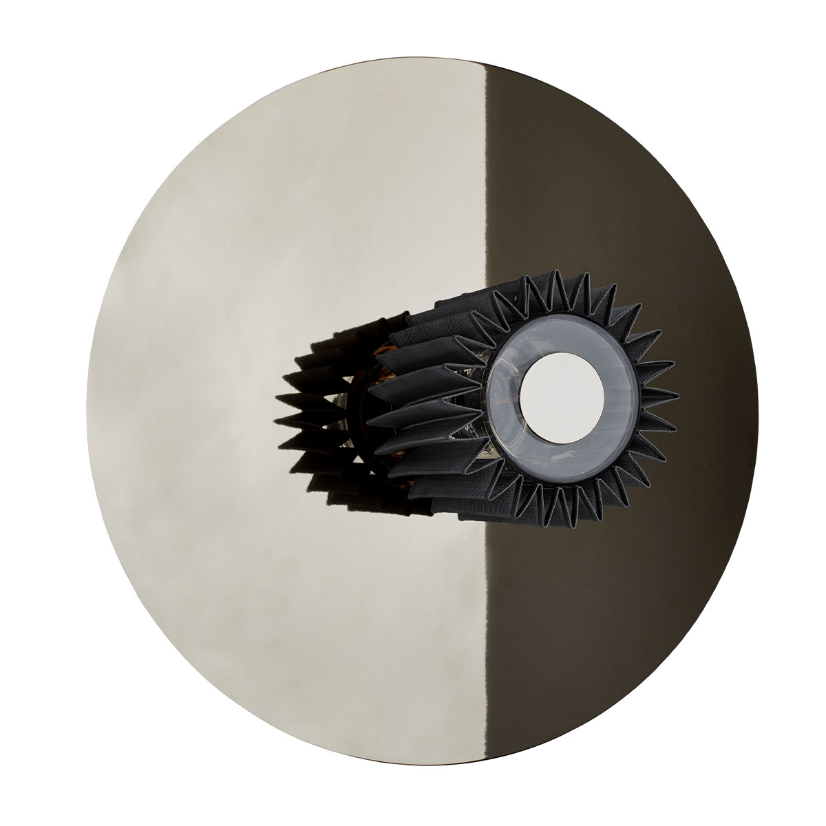 In The Sun 380 Wandleuchte Silber, Netz Silber Ø 38 cm – moderne Designerleuchte von DCW Editions geeignet für den Eingangsbereich