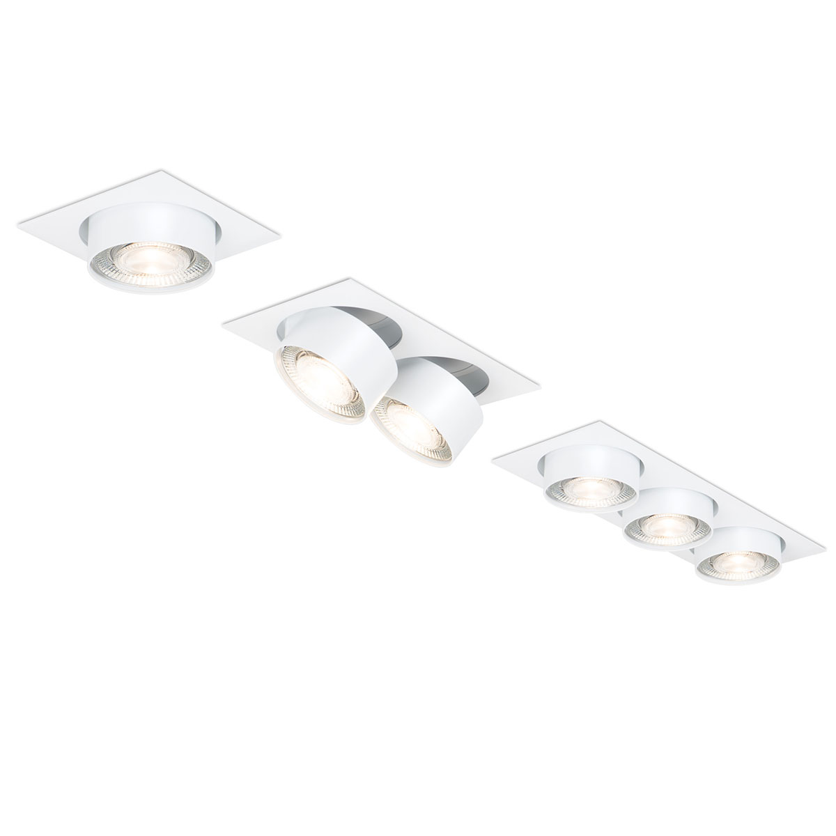 Wittenberg 4.0, wi4-eb-1e Einbaustrahler, Weiß matt, Extra-Warmweiß 2700K, Spot 12° Wittenberg 4.0, wi4-eb-1e Einbaustrahler, Schwarz matt, Warmweiß 3000K, Flood 38°