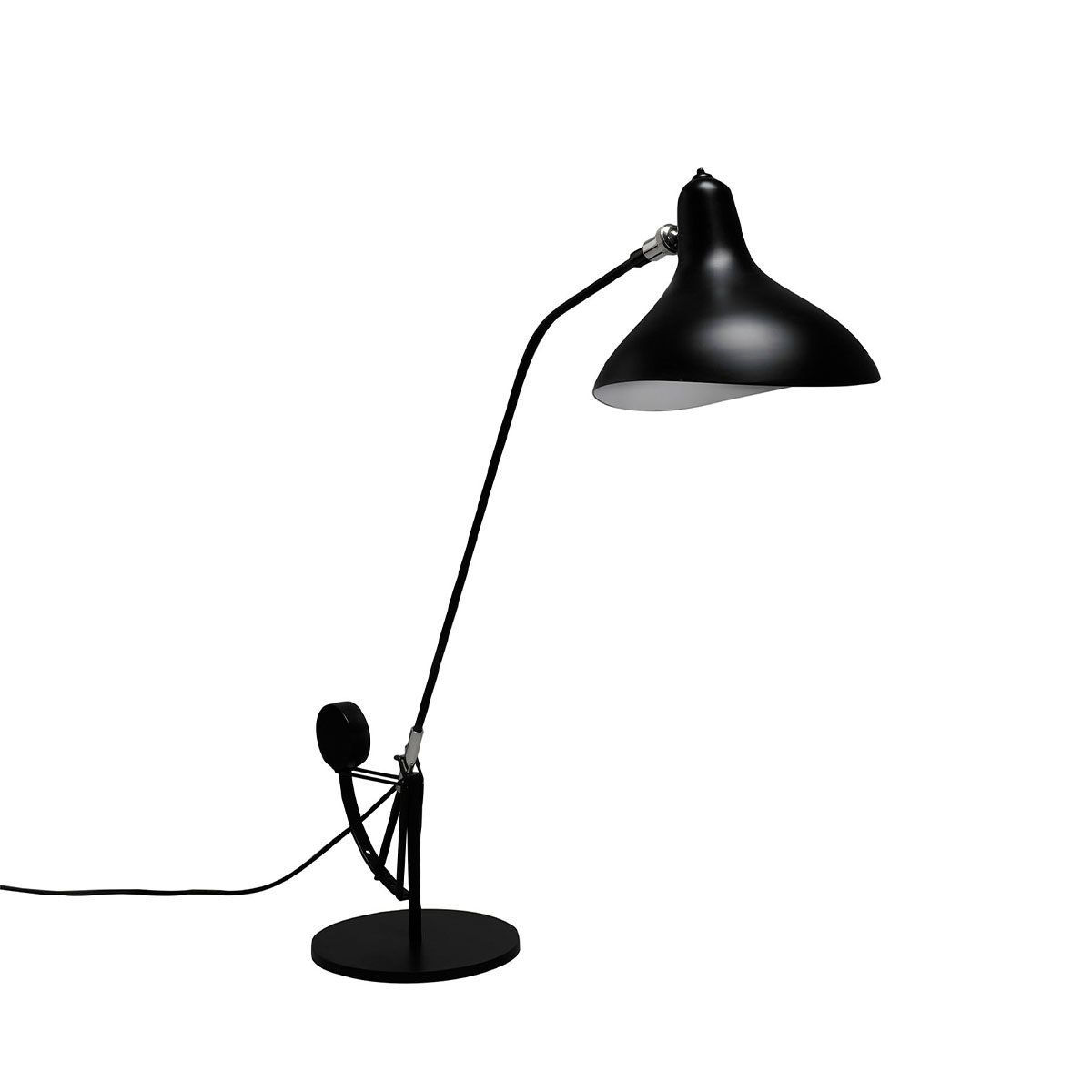Mantis BS3 Tischleuchte H: 63 cm - 84 cm in Schwarz – exklusive Designerlampe von DCW Editions für den Nachttisch