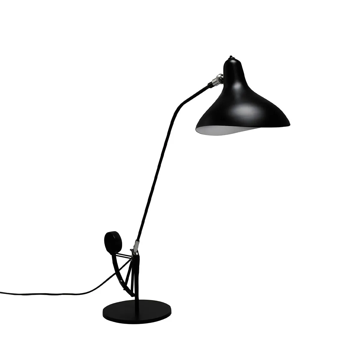 Mantis BS3 Tischleuchte H: 63 cm - 84 cm in Schwarz – exklusive Designerlampe von DCW Editions für den Nachttisch
