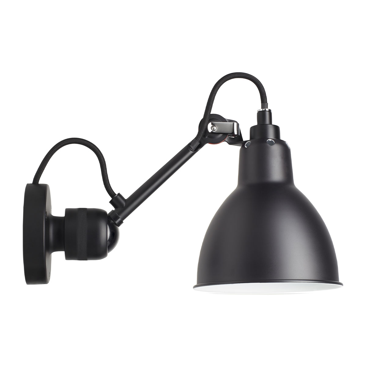 DCW Editions Lampe Gras N° 304 Wandleuchte, T: 15 cm Schirm Schwarz Konisch Modern – Design-Wandleuchte für Bad DCW Editions Lampe Gras N° 304 Wandleuchte, T: 15 cm Schirm Messing Schwarz Rund Modern – hochwertige Wandleuchte für Flur