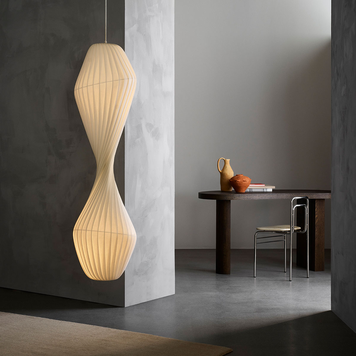 TR32 Pendelleuchte, PC / Vliesstoff, Ø 40 cm, H: 100 cm