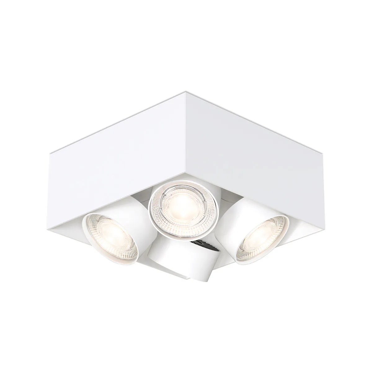 Wittenberg 4.0, wi4-ab-4q-kb Aufbaustrahler, Weiß matt, Warmweiß 3000K, Flood 38°, Bluetooth