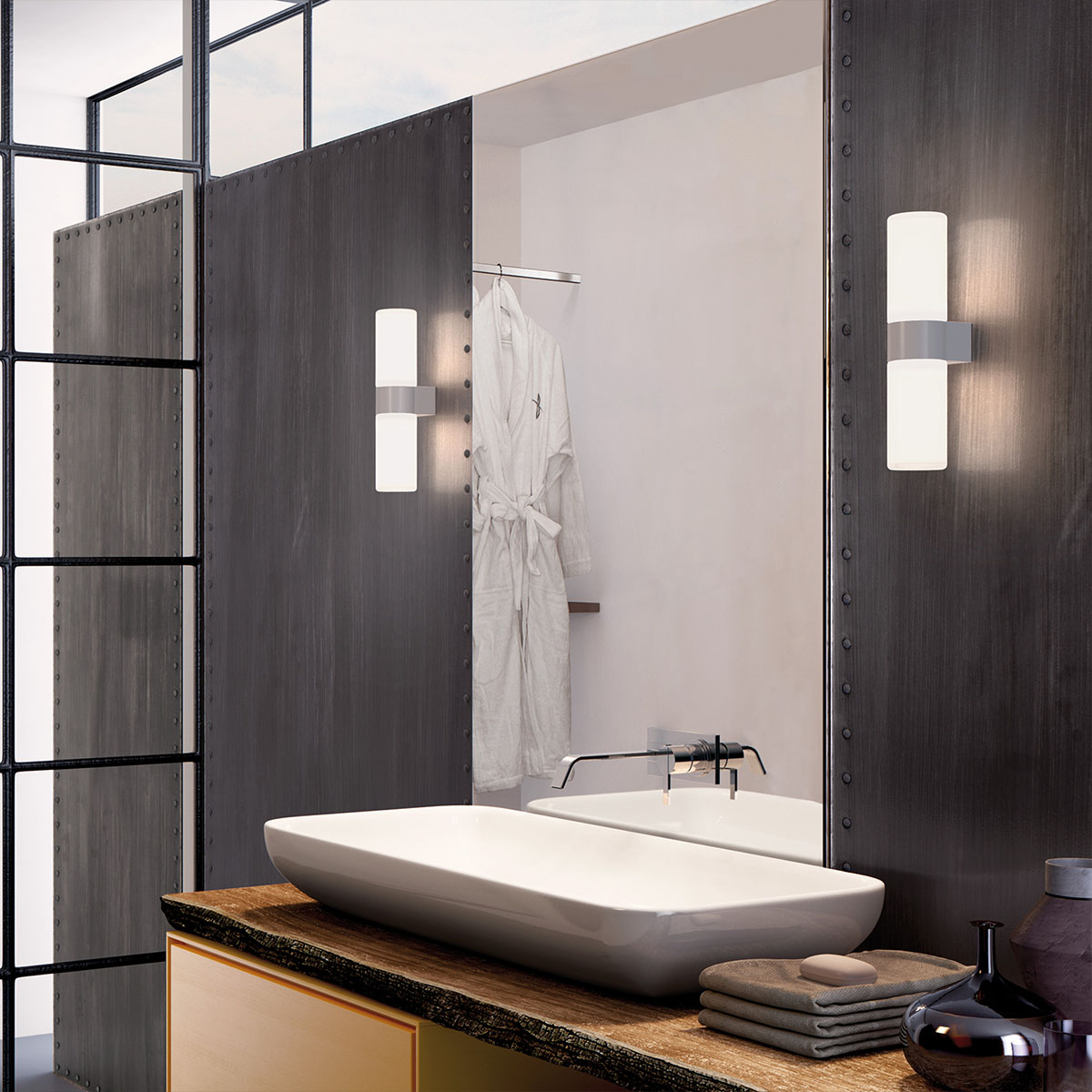 Pastilla Wandleuchte, Ø: 11,5 cm, Weiß Pastilla Wandleuchte, Ø: 11,5 cm, Bronze