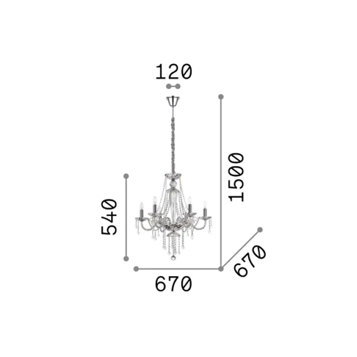 Amadeus SP6 Kronleuchter, Ø: 67 cm Amadeus SP6 Kronleuchter, Ø: 67 cm