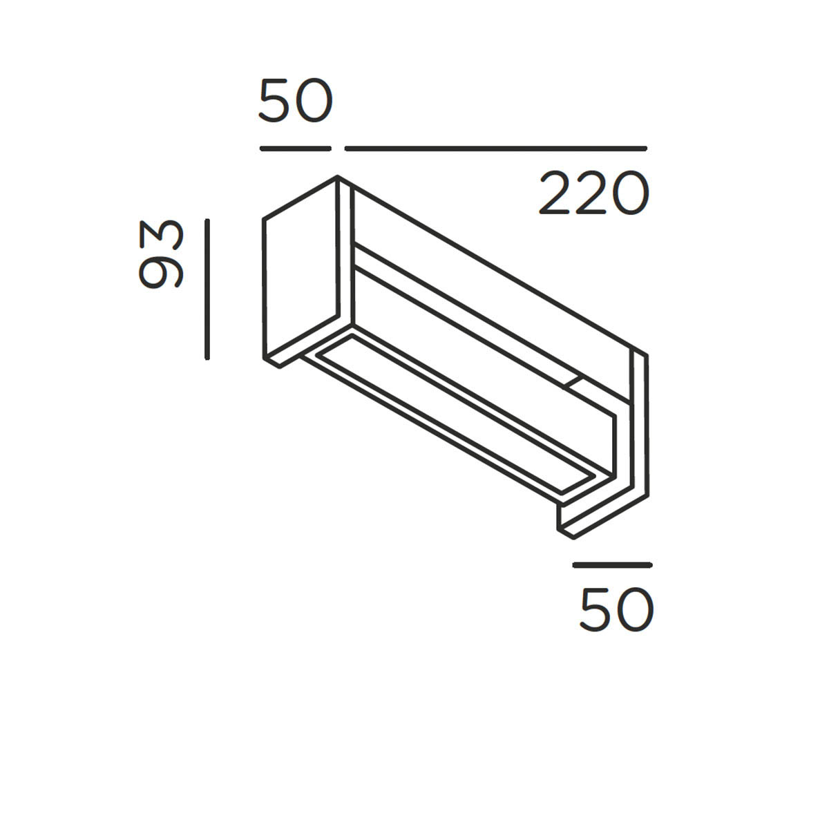 IP44.de slat one Wand- und Deckenleuchte, H: 5 cm, B: 22 cm Anthrazit IP44.de slat one Wand- und Deckenleuchte, H: 5 cm, B: 22 cm Deep Black