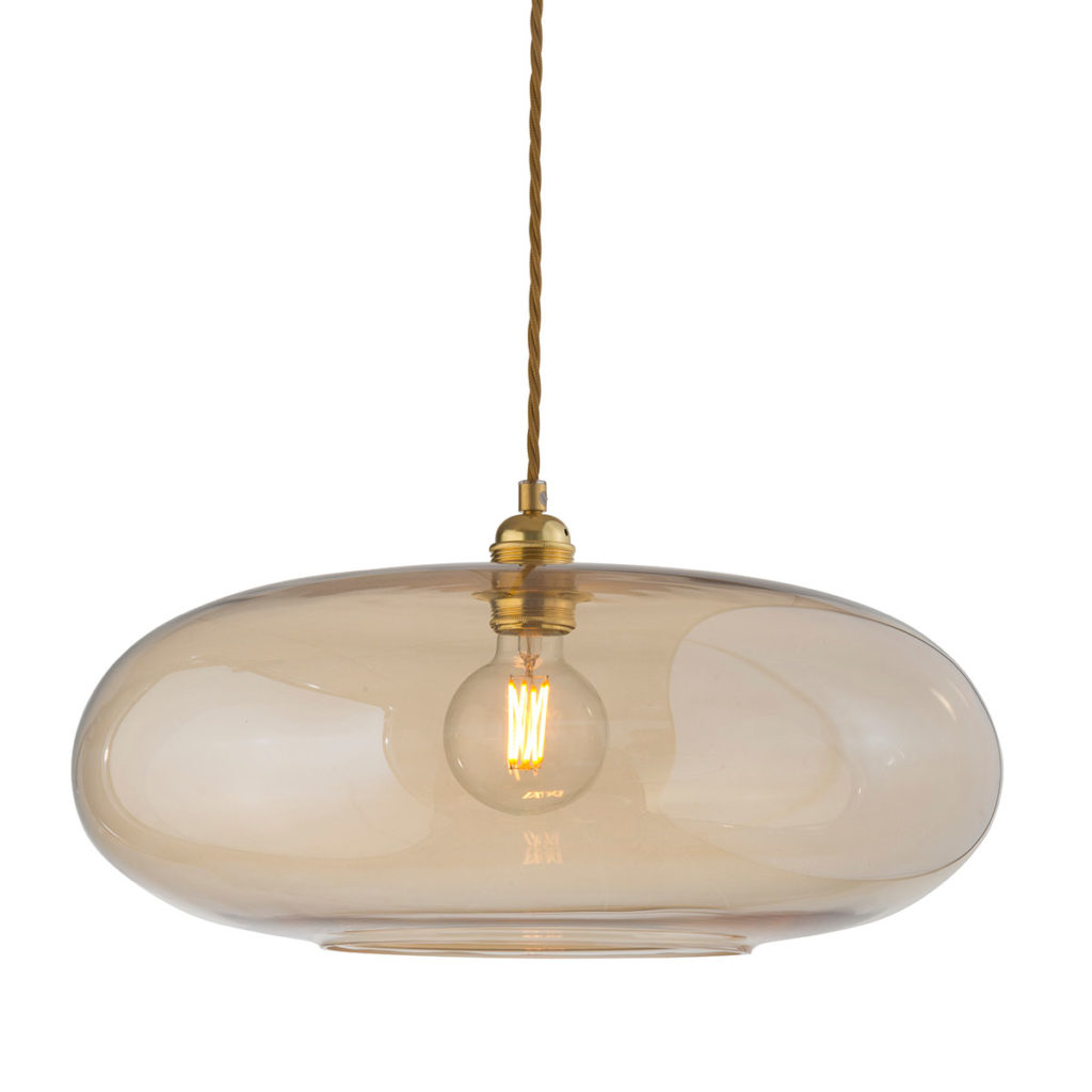 Ebb & Flow Horizon Pendelleuchte XL Ø 45 cm Horizon Pendelleuchte XL Ø 45 cm, Golden Smoke, Gold Golden Smoke Pendelleuchten – exklusive Designerlampe, stimmungsvolles Licht für Schlafzimmer