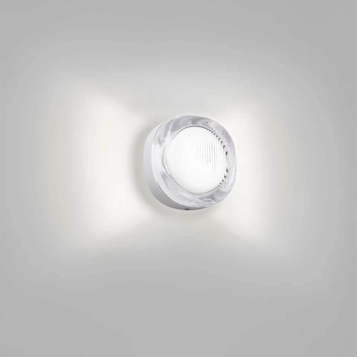 Delta Light Nebbia 12 Wandleuchte, Ø: 13,3 cm, Alu grau, Warmweiß 3000K, DALI dimmbar