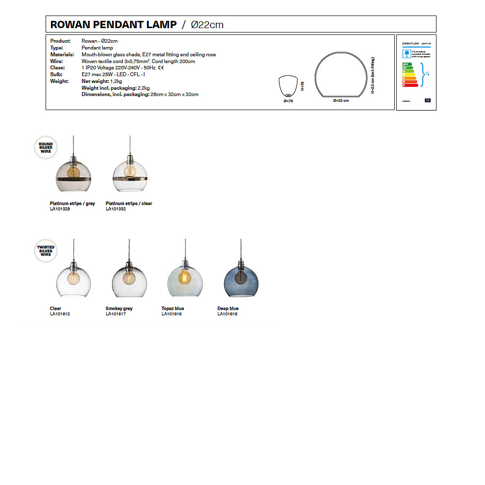 Rowan Pendelleuchte M Ø 22 cm, Ivy Green, Gold Rowan Pendelleuchte M Ø 22 cm, Obsidian, Gold
