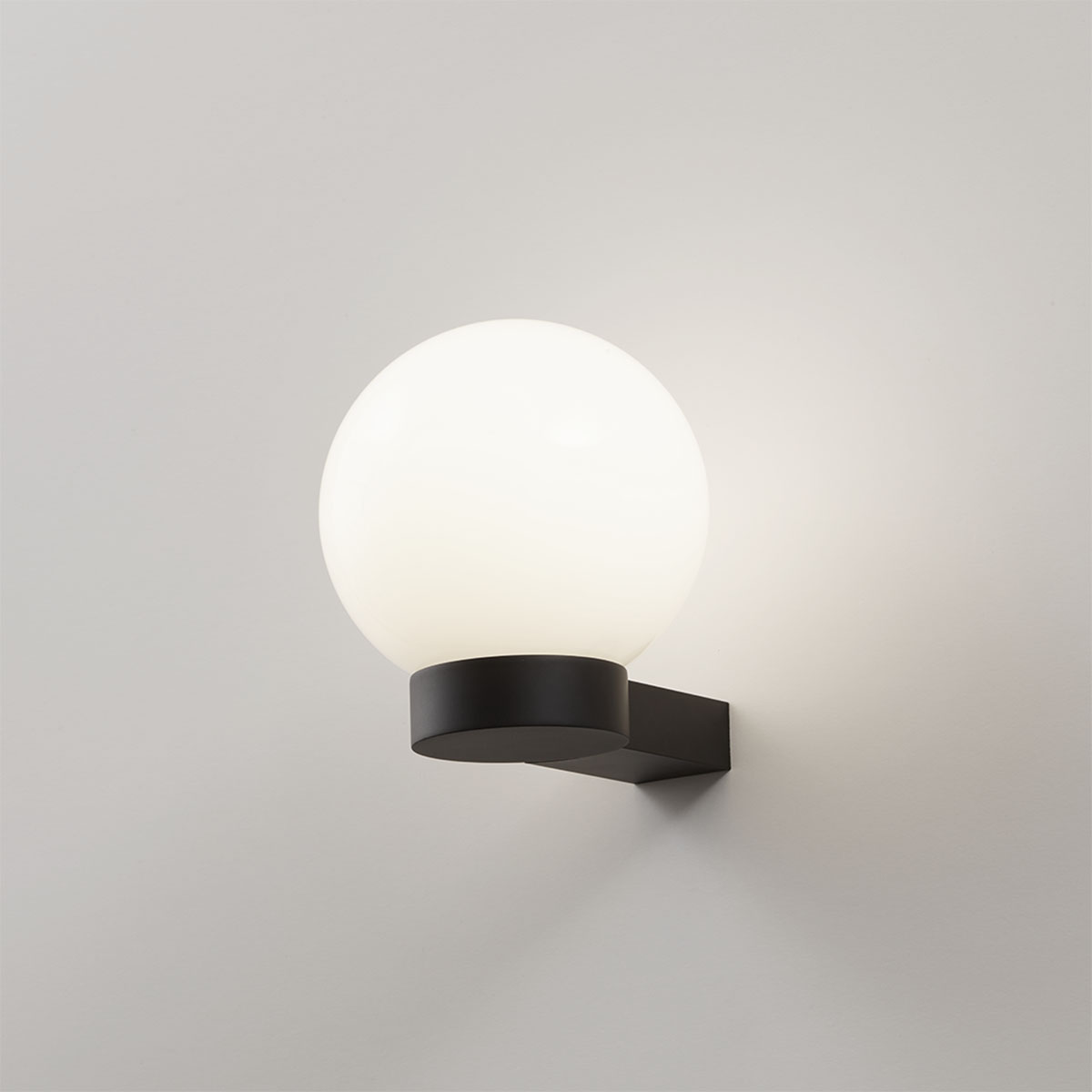 Bar Light Wandleuchte Bad, Ø: 16,5 cm, H: 18,5 cm, Schwarz matt