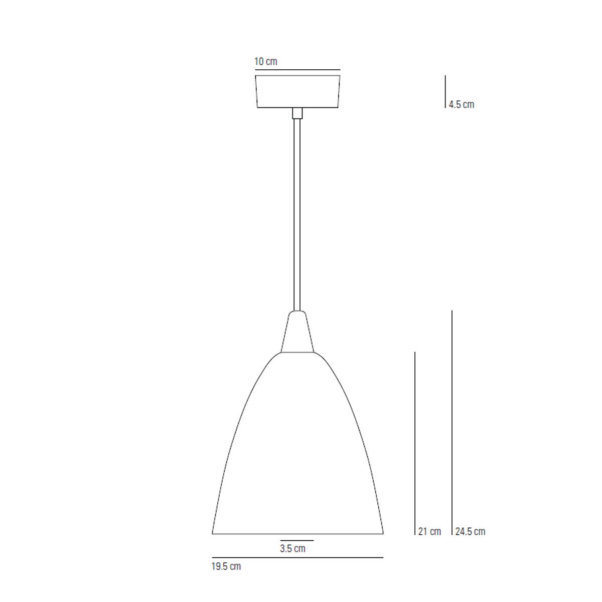 Hector Size 3 Pendelleuchte, Ø: 19,5 cm