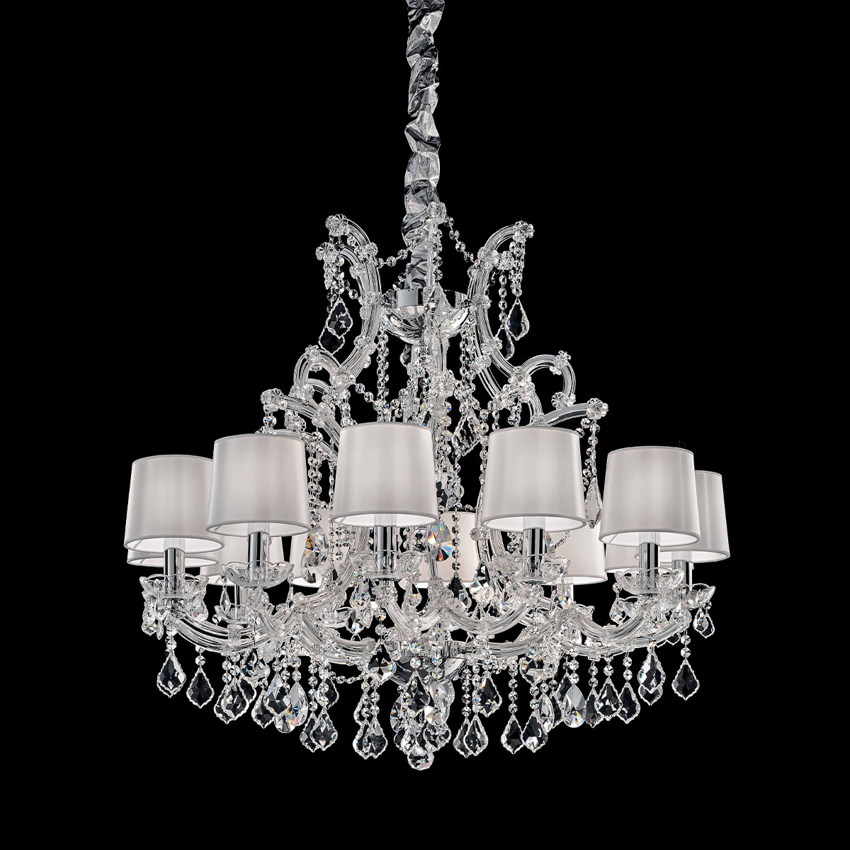 Maria Teresa VE 915 Kristallglas Kronleuchter, 12-flammig, Ø: 95 cm Maria Teresa VE 915 Kristallglas Kronleuchter, 12-flammig, Ø: 95 cm