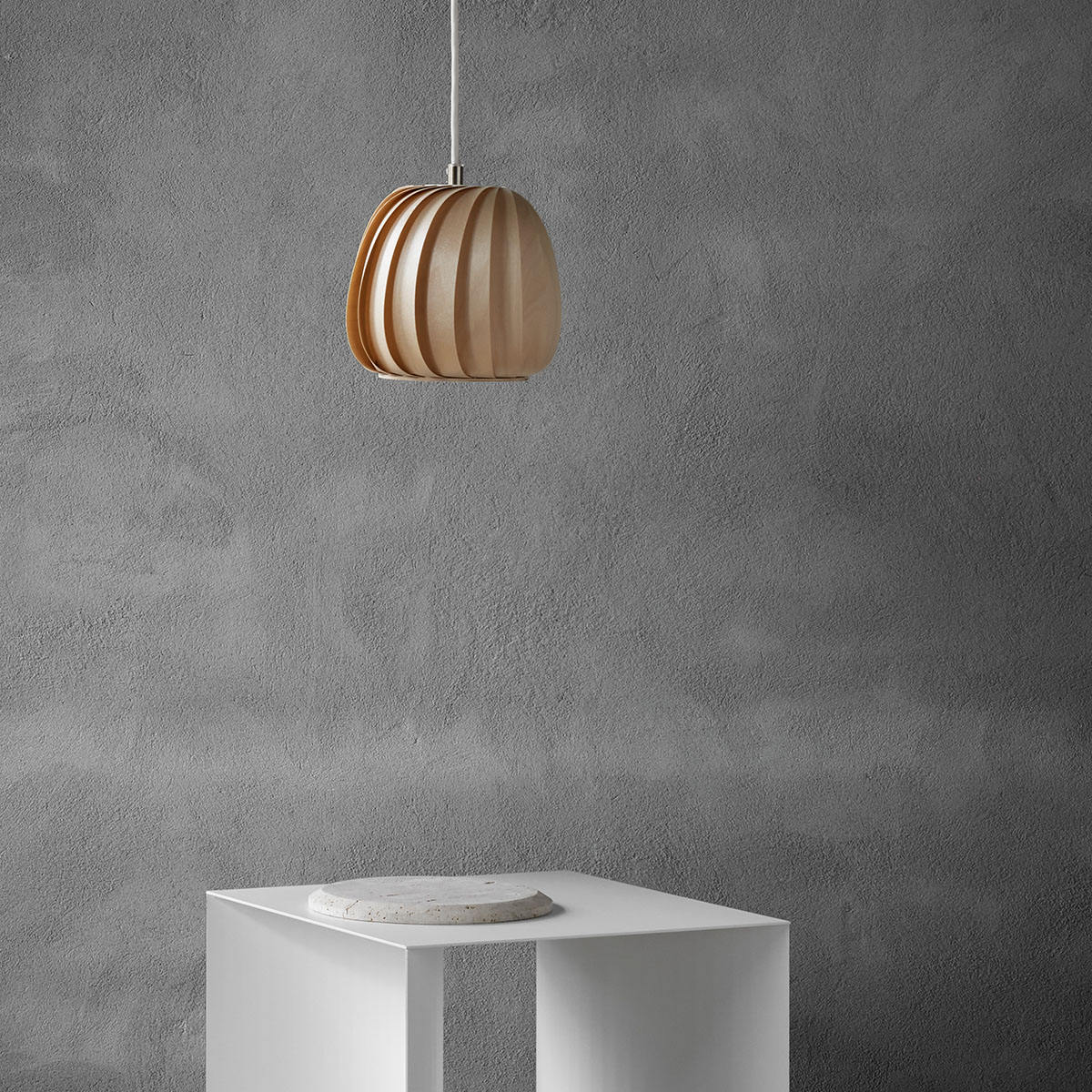 ST906 Mini Pendelleuchte, Ø: 18 cm, H: 17 cm, Birke Natur ST906 Mini Pendelleuchte, Ø: 18 cm, H: 17 cm, Beschichtetes Papier