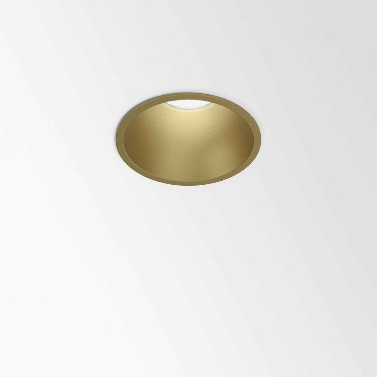 DeltaLight DEEP RINGO LED 93033 Einbaustrahler, Ø: 8,1 cm, Flemish Gold, Warmweiß 3000K Gold Modern & neutral – Design- für Küche, Abstrahlwinkel 33°