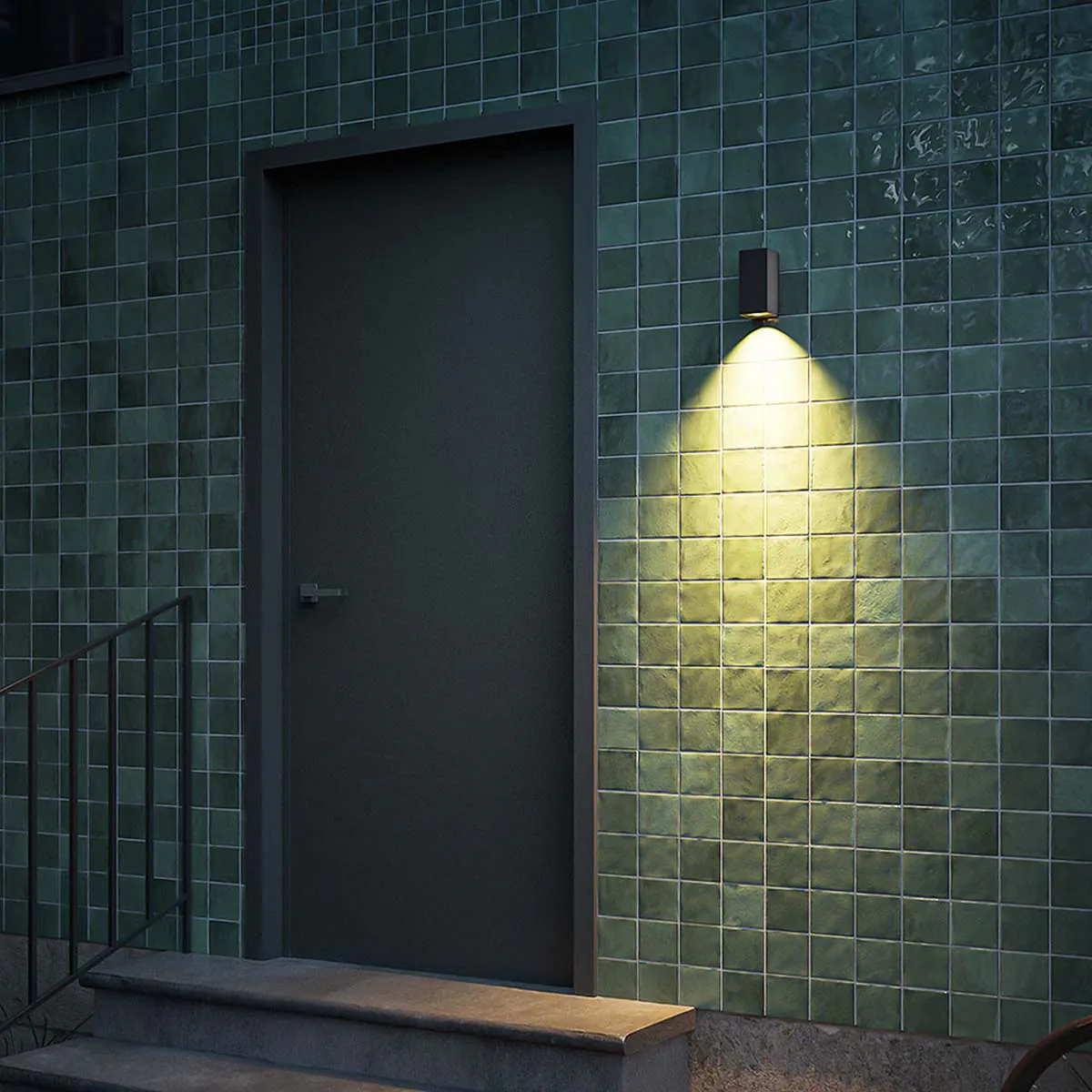 iem.2 Wandleuchte, H: 15 cm, T: 8,2 cm, Deep Black