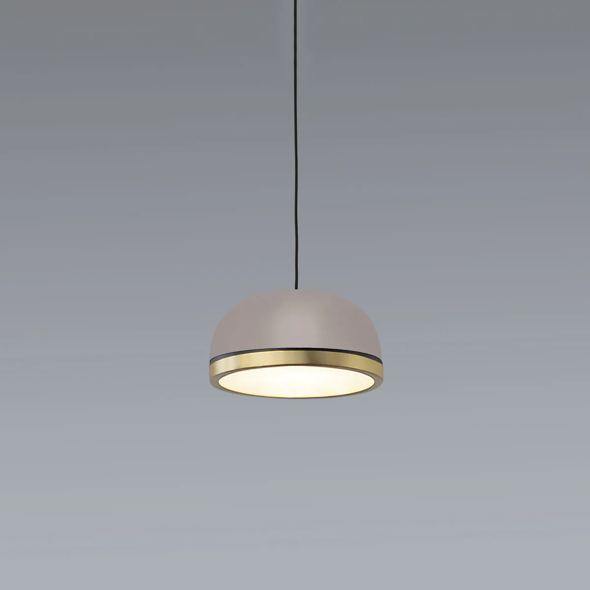 Molly 556.21 Pendelleuchte Ø: 15 cm, Sandgrau, Messing