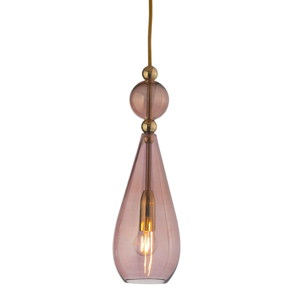 Smykke Pendelleuchte M Ø 12,5 cm, Obsidian Gold
