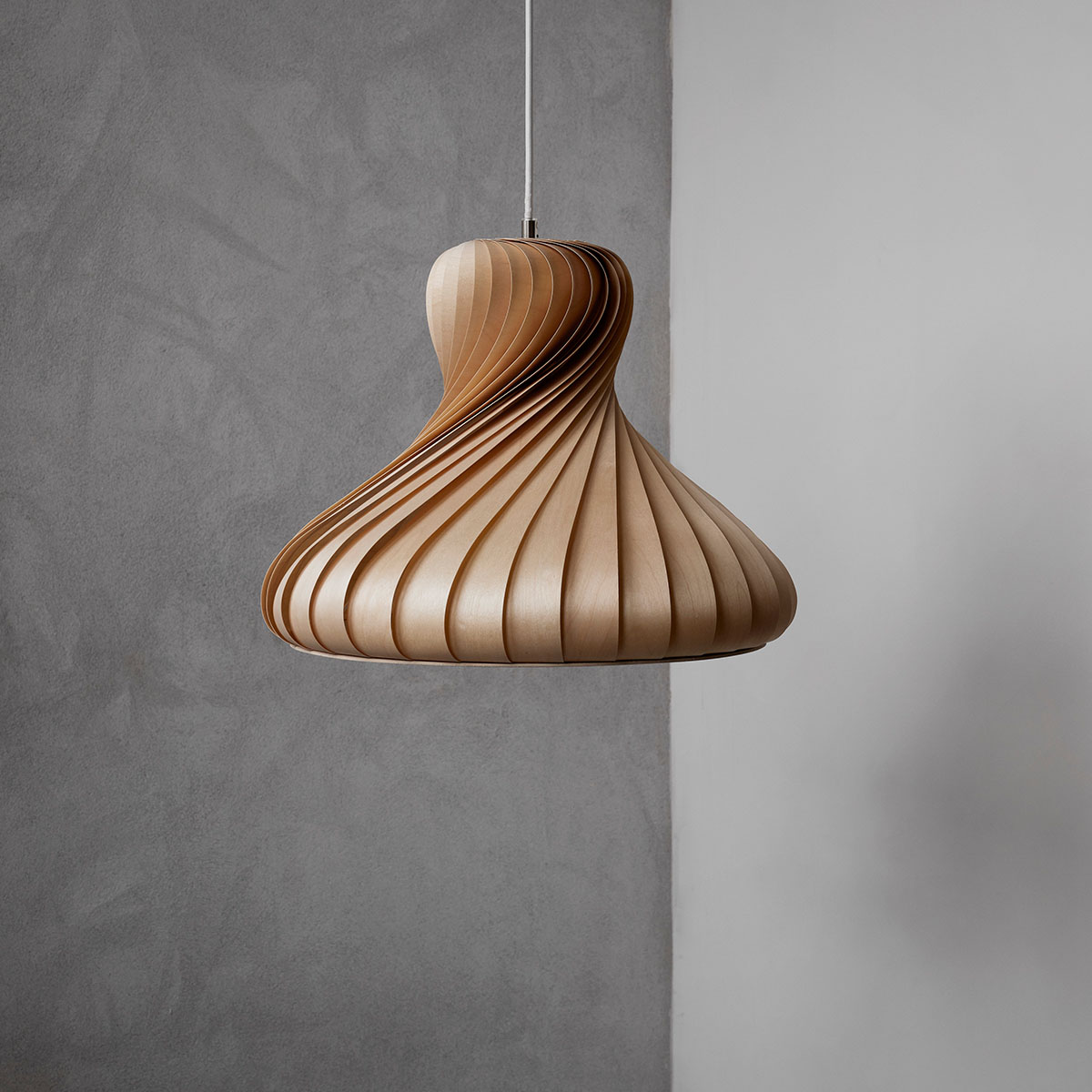 TR22 Pendelleuchte, Birke Natur, Ø 42 cm, H: 30 cm