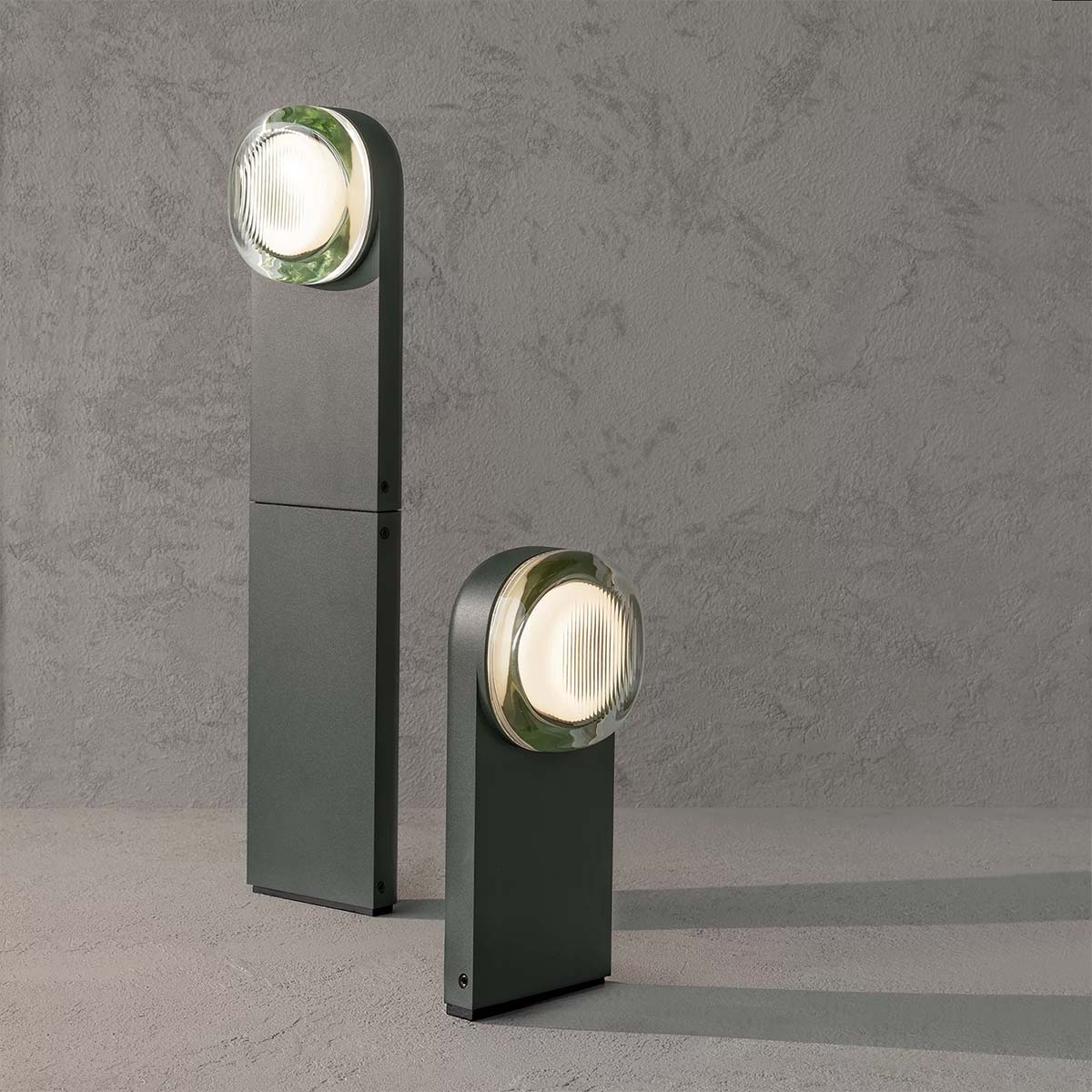 Delta Light Nebbia Pollerleuchte, Weiß, H: 60 cm, Warmweiß 3000K, DALI dimmbar