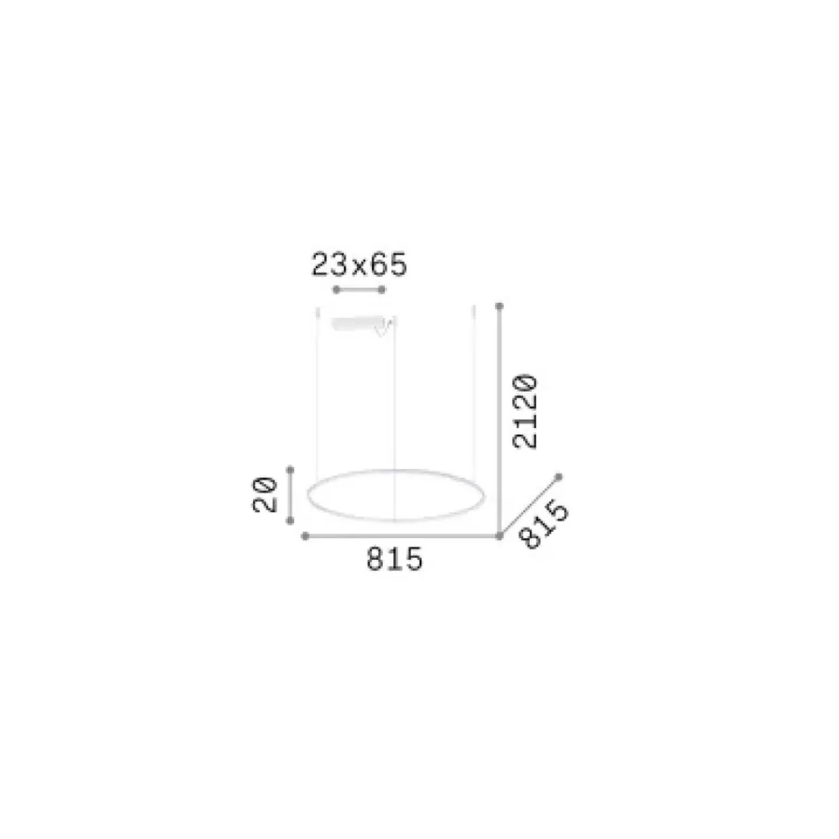 Hulahoop SP Pendelleuchte, Ø: 81 cm