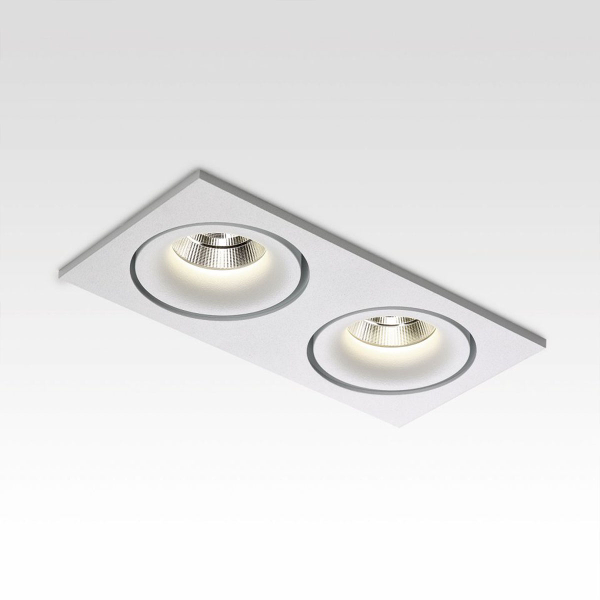 Design- DeltaLight REO S 2 OK 92733 S1 Einbaustrahler, L: 19,6 cm, B: 10,4 cm Extra-Warmweiß 2700K, 33° 2700K Weiß Modern & neutral – Ambienteansicht für Badezimmer, Abstrahlwinkel 33° Design- DeltaLight REO S 2 OK 93050 S1 Einbaustrahler, L: 19,6 cm, B: 10,4 cm Warmweiß 3000K, 50° 3000K Weiß Modern & neutral – Ambienteansicht für Badezimmer, Abstrahlwinkel 50°