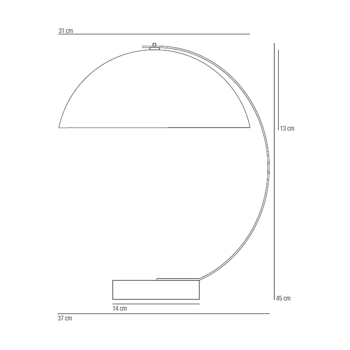 London Tischleuchte, H: 45 cm, Gelb London Tischleuchte, H: 45 cm, Grau